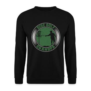 Frisbee - Unisex Sweatshirt - black - Front - Alina (178cm) & Michal (187cm)