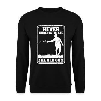 Frisbee Player - Unisex Sweatshirt - black - Front - Alina (178cm) & Michal (187cm)