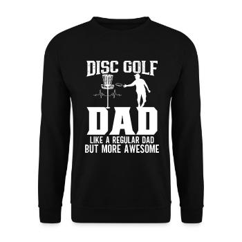 Frisbee Player Disc Golf Frisbee Competition - Unisex Sweatshirt - black - Front - Alina (178cm) & Michal (187cm)