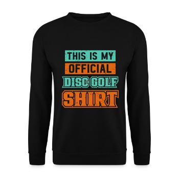 Frisbee Player Disc Golf Frisbee Competition - Unisex Sweatshirt - black - Front - Alina (178cm) & Michal (187cm)