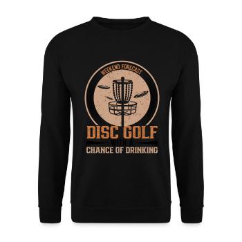 Frisbee Player Disc Golf Frisbee Competition - Unisex Sweatshirt - black - Front - Alina (178cm) & Michal (187cm)