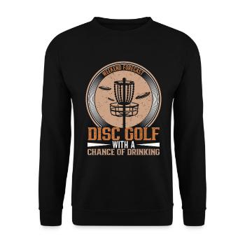 Frisbee Player Disc Golf Frisbee Competition - Unisex Sweatshirt - black - Front - Alina (178cm) & Michal (187cm)