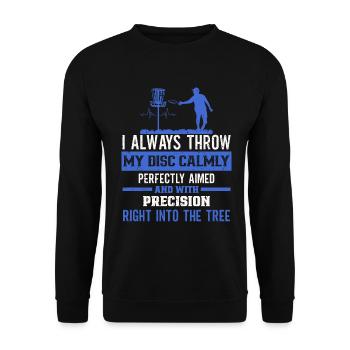 Disc Golf Player Frisbee Player - Sweat-shirt Unisexe - noir - Devant - Alina (178cm) & Michal (187cm)