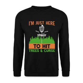 Disc Golf Player Frisbee Player - Sweat-shirt Unisexe - noir - Devant - Alina (178cm) & Michal (187cm)