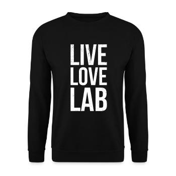 Live Love Lab, Ermittler - Unisex Pullover - Schwarz - Vorne - Alina (178cm) & Michal (187cm)