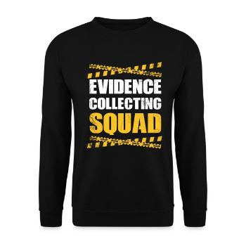 Evidence Collection Squad, Ermittler - Unisex Pullover - Schwarz - Vorne - Alina (178cm) & Michal (187cm)