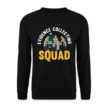 Evidence Collection Squad, Ermittler - Unisex Pullover - Schwarz - Vorne - Alina (178cm) & Michal (187cm)