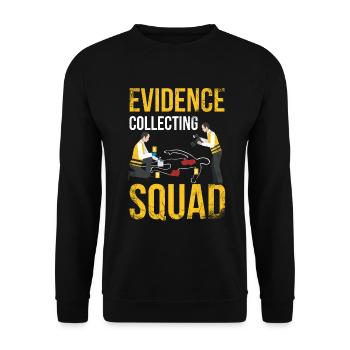 Evidence Collection Squad, Ermittler - Unisex Pullover - Schwarz - Vorne - Alina (178cm) & Michal (187cm)