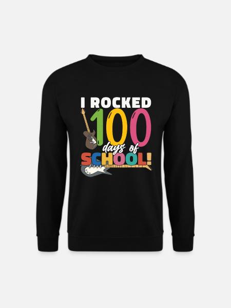 Ich Habe 100 Tage Schule Gerockt - Unisex Pullover - Schwarz
