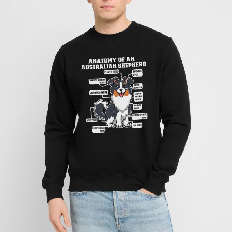 Australian Shepherd Aussie Dad Aussie Mom Unisex Sweatshirt