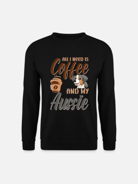 Australischer Schäferhund Aussie Dad Aussie Mom - Unisex Pullover - Schwarz