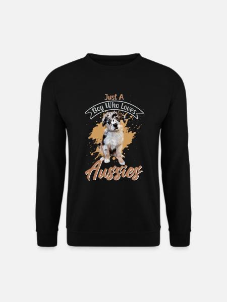 Australischer Schäferhund Aussie Dad Aussie Mom - Unisex Pullover - Schwarz