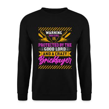 Maurer Maurerwerk Maurer Azubi Maurer Meister - Unisex Pullover - Schwarz - Vorne - Alina (178cm) & Michal (187cm)