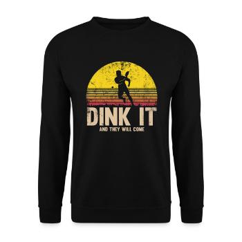 La vie est incroyable, Pickleball le fait - Sweat-shirt Unisexe - noir - Devant - Alina (178cm) & Michal (187cm)