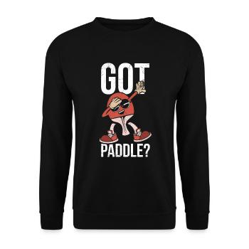 Life is amazing, Pickleball does it - Unisex Sweatshirt - black - Front - Alina (178cm) & Michal (187cm)