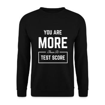 Vous êtes plus qu’un professeur de jour de test de score de test - Sweat-shirt Unisexe - noir - Devant - Alina (178cm) & Michal (187cm)