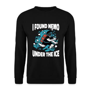 Ich Habe Nemo Under The Ice, Ice Diver Gefunden - Unisex Pullover - Schwarz - Vorne - Alina (178cm) & Michal (187cm)