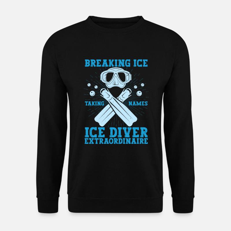 Ice Breaking Name Take, Plain - Unisex Sweatshirt - black