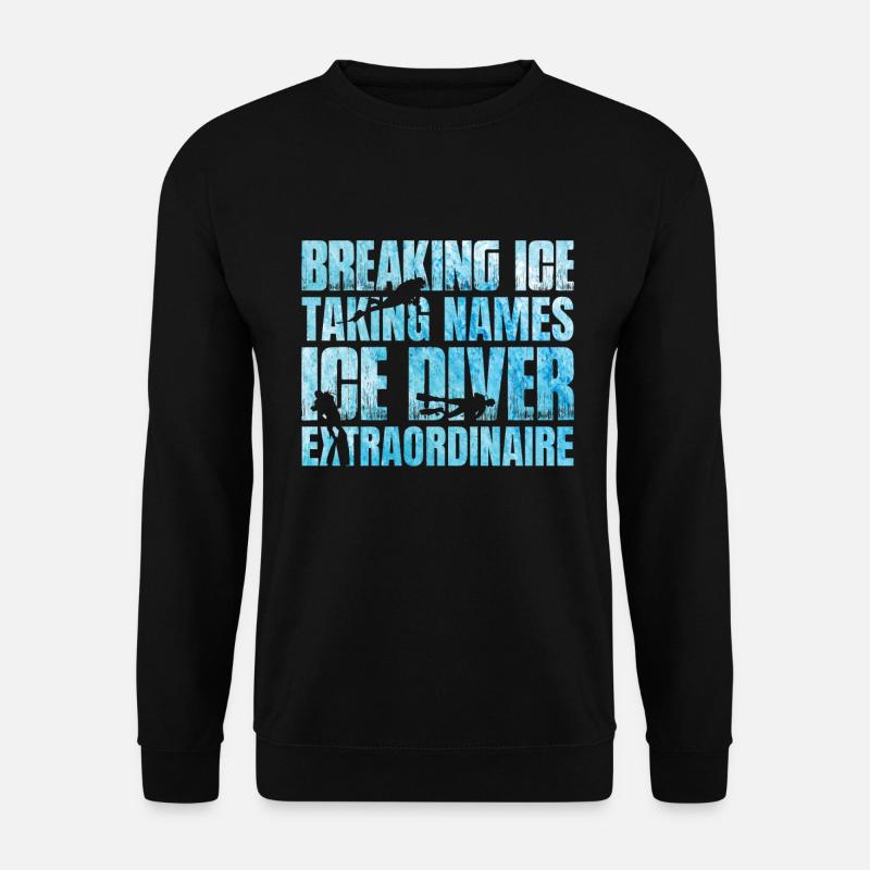 Ice Breaking Name Take, Plain - Unisex Sweatshirt - black