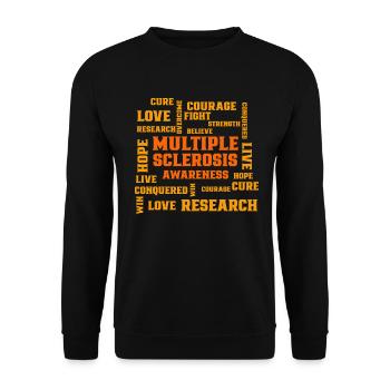Journée de sensibilisation à la sclérose en plaques Sclérose en plaques - Sweat-shirt Unisexe - noir - Devant - Alina (178cm) & Michal (187cm)