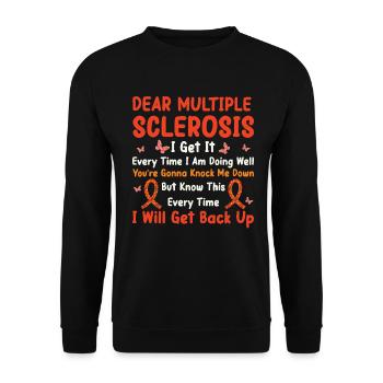 Multiple Sclerosis Awareness Day Multiple Sclerosis - Unisex Sweatshirt - black - Front - Alina (178cm) & Michal (187cm)