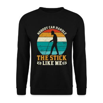 Blindheitsbewusstsein Gesetzlich Blind - Unisex Pullover - Schwarz - Vorne - Alina (178cm) & Michal (187cm)