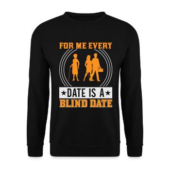 Blindheitsbewusstsein Gesetzlich Blind - Unisex Pullover - Schwarz - Vorne - Alina (178cm) & Michal (187cm)