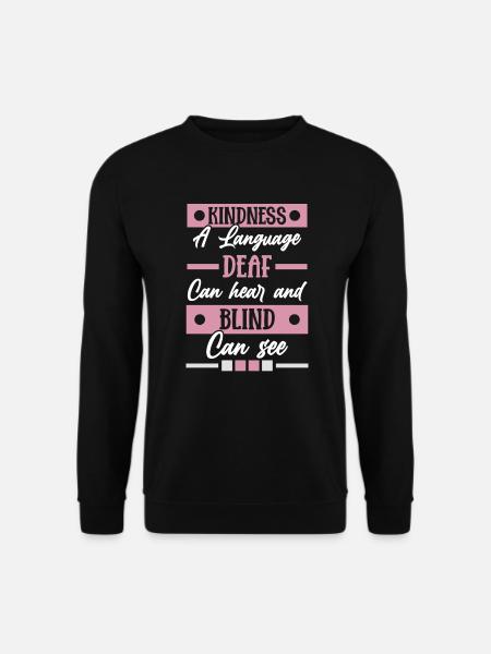 Blind Blindheit Awareness Sehbehinderung - Unisex Pullover - Schwarz