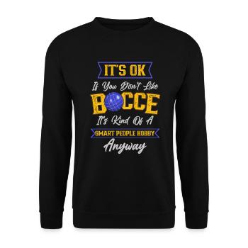 Joueur de boccia Boccia jeu Boule - Sweat-shirt Unisexe - noir - Devant - Alina (178cm) & Michal (187cm)