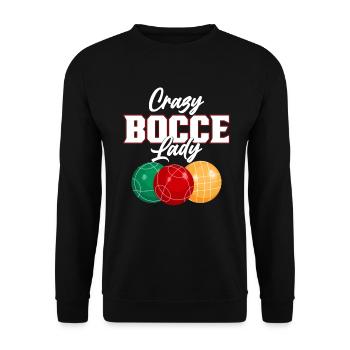 Boccia Spieler Boccia Spiel Boule - Unisex Pullover - Schwarz - Vorne - Alina (178cm) & Michal (187cm)