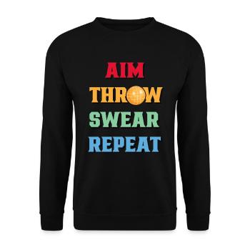 Boccia Spieler Boccia Spiel Boule - Unisex Pullover - Schwarz - Vorne - Alina (178cm) & Michal (187cm)