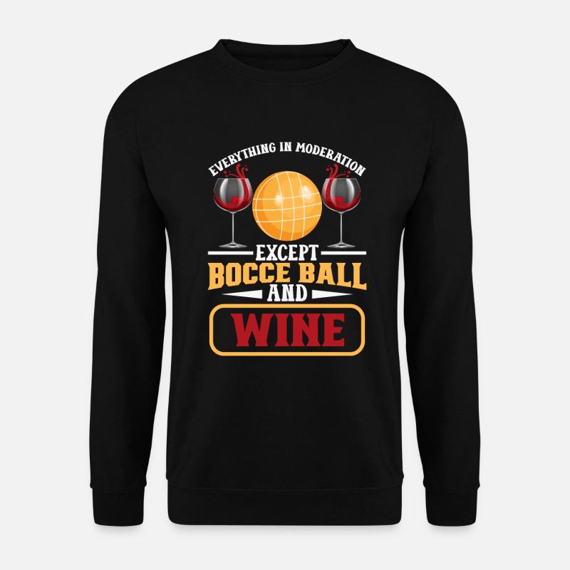 Boccia Spieler Boccia Spiel Boule - Unisex Pullover - Schwarz