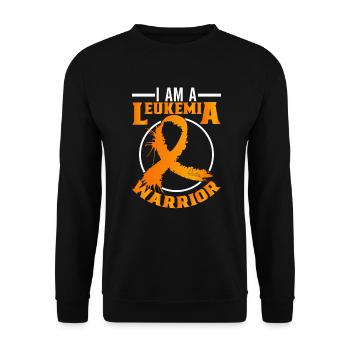 Leukemia Awareness Month Leukemia Survivor - Unisex Sweatshirt - black - Front - Alina (178cm) & Michal (187cm)
