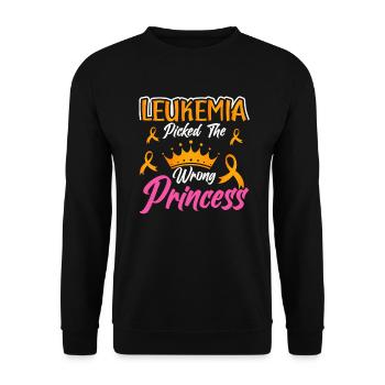 Leukemia Awareness Month Leukemia Survivor - Unisex Sweatshirt - black - Front - Alina (178cm) & Michal (187cm)