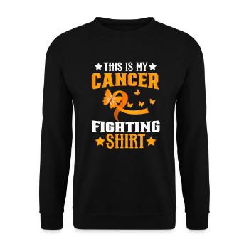 Leukemia Awareness Month Leukemia Survivor - Unisex Sweatshirt - black - Front - Alina (178cm) & Michal (187cm)
