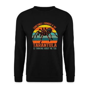 Tarantula Tarantula Tarantula Pet - Unisex Sweatshirt - black - Front - Alina (178cm) & Michal (187cm)