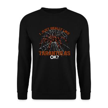 Tarantula Tarantula Tarantula Pet - Unisex Sweatshirt - black - Front - Alina (178cm) & Michal (187cm)