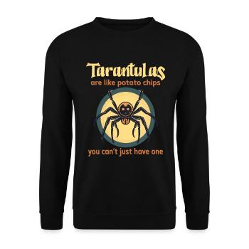 Vogelspinne - Unisex Pullover - Schwarz - Vorne - Alina (178cm) & Michal (187cm)
