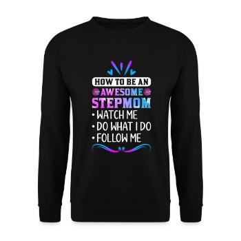 Stepmother - Unisex Sweatshirt - black - Front - Alina (178cm) & Michal (187cm)