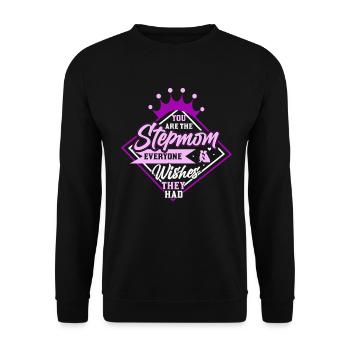 Fête des belles-mères Belle-mère Mère - Sweat-shirt Unisexe - noir - Devant - Alina (178cm) & Michal (187cm)
