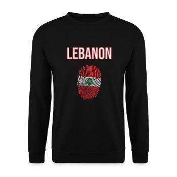 Libanon - Unisex Pullover - Schwarz - Vorne - Alina (178cm) & Michal (187cm)