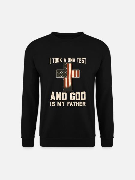 Gott Christ Christlicher Spruch - Unisex Pullover - Schwarz