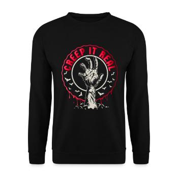Halloween Costume Halloween Party - Unisex Sweatshirt - black - Front - Alina (178cm) & Michal (187cm)