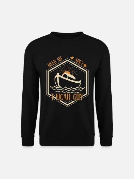 Arche Noah Christlicher Witz - Unisex Pullover - Schwarz