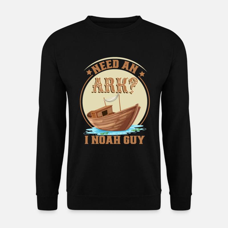 Arche Noah Christlicher Witz - Unisex Pullover - Schwarz