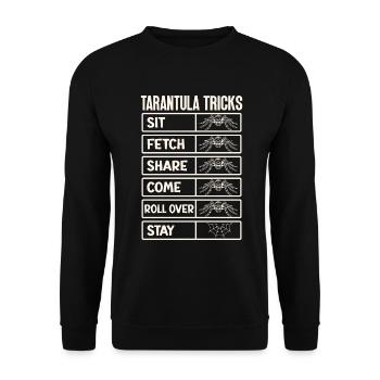Tarantula breeder spider owner tarantula - Unisex Sweatshirt - black - Front - Alina (178cm) & Michal (187cm)