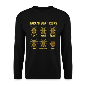 Tarantula breeder spider owner tarantula - Unisex Sweatshirt - black - Front - Alina (178cm) & Michal (187cm)