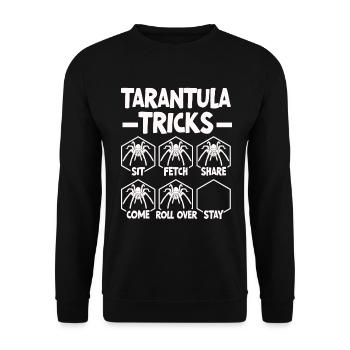 Tarantula breeder spider owner tarantula - Unisex Sweatshirt - black - Front - Alina (178cm) & Michal (187cm)