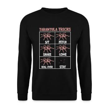 Tarantula breeder spider owner tarantula - Unisex Sweatshirt - black - Front - Alina (178cm) & Michal (187cm)