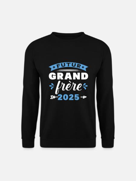 Futur Grand Frère 2025 Enfant Annonce grossesse - Sweat-shirt Unisexe - noir